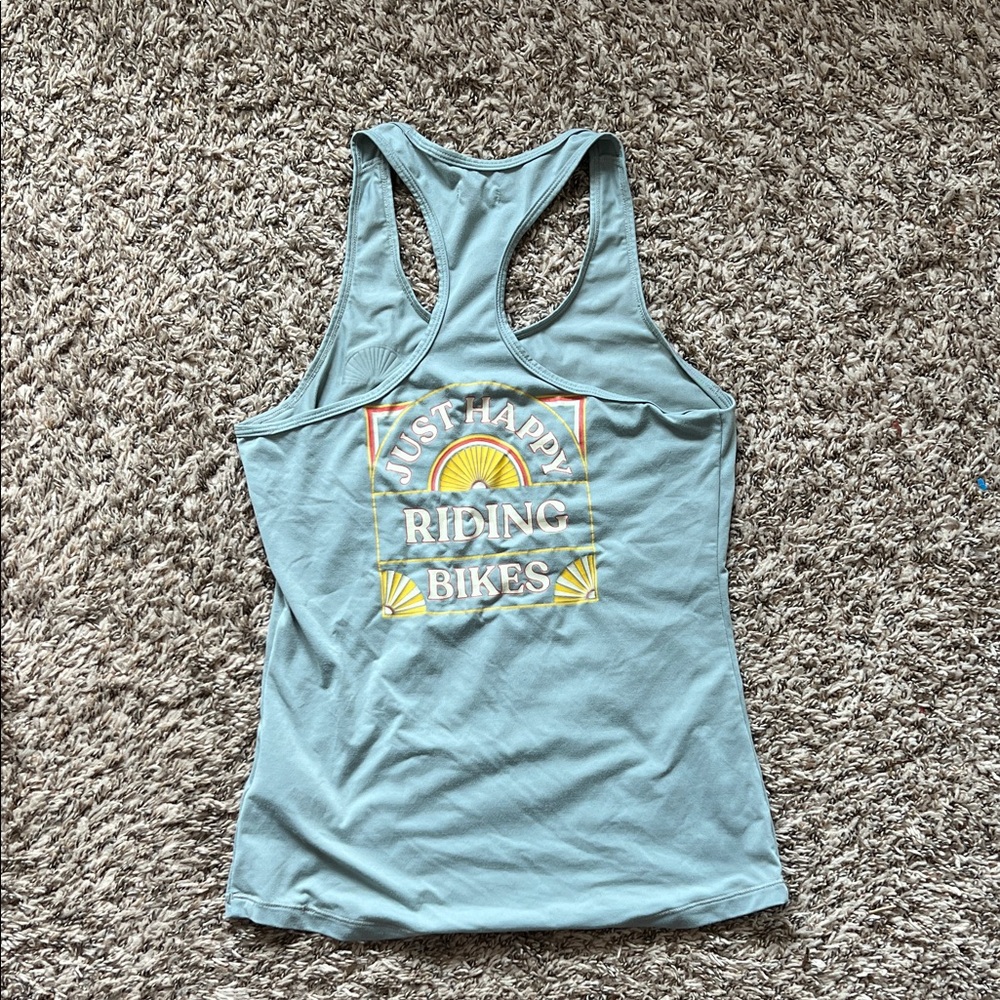 Pearl izumi tank top  “Just Happy Riding Bikes” - Picture 2 of 3
